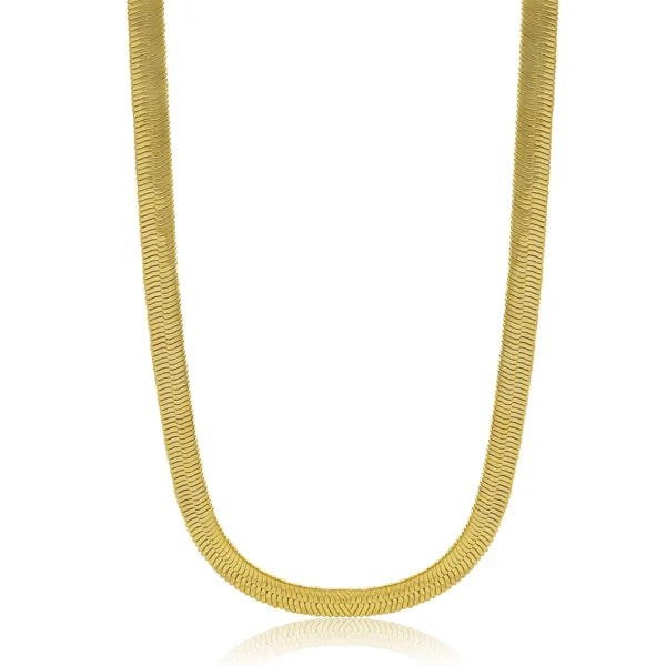 Colar Malha Serpente Folheado a Ouro - Image 2