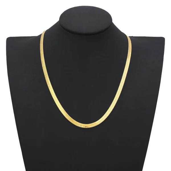 Colar Malha Serpente Folheado a Ouro